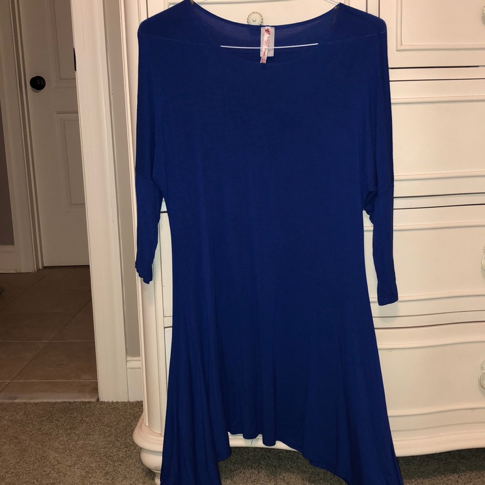 Royal Blue Blouse